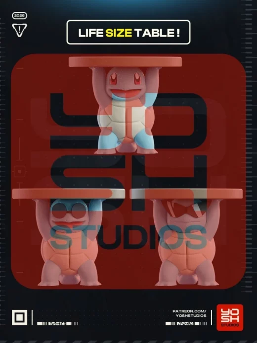 Yosh Studios 2026 02 Life Size Table Squirtle