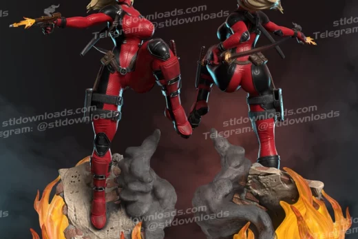 Illust3d Lady Deadpool