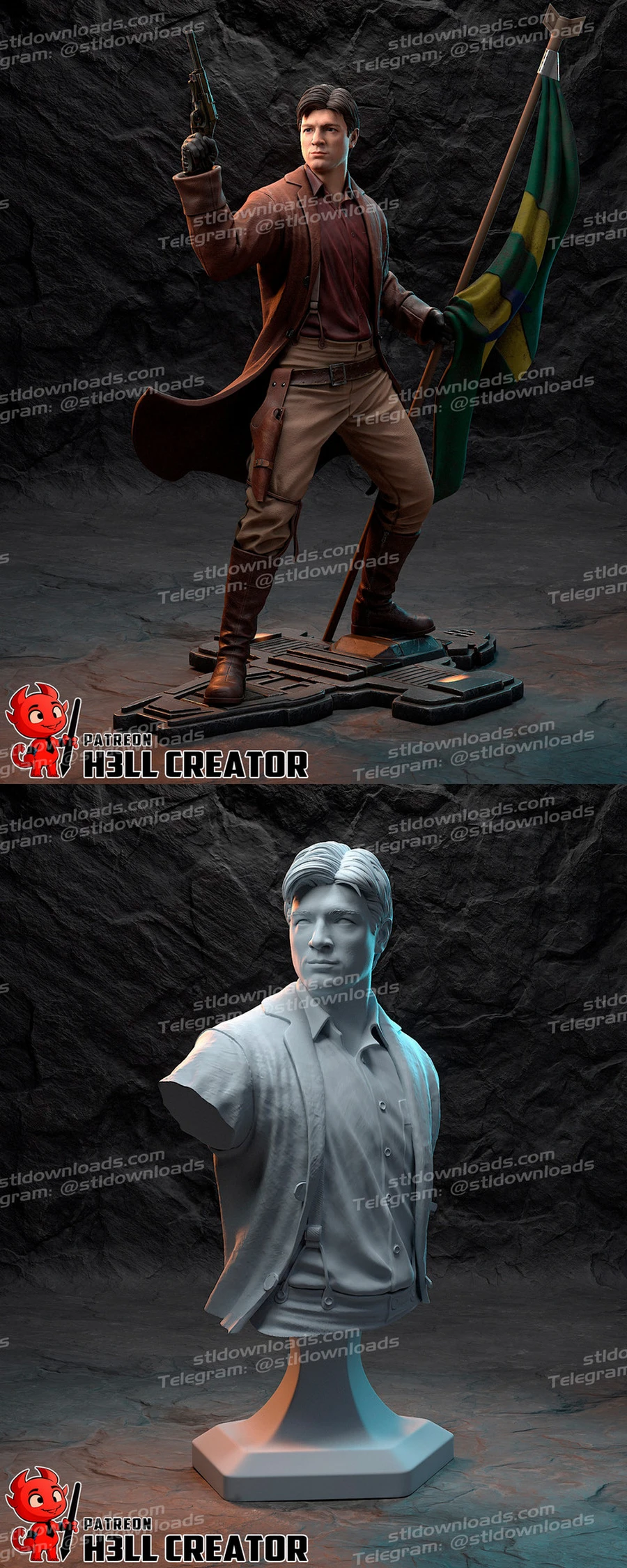 2605 H3LL Creator Captain Malcolm Reynolds