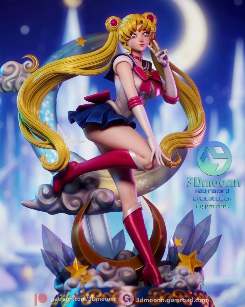 3DMOONN Sailormoon stl (1)
