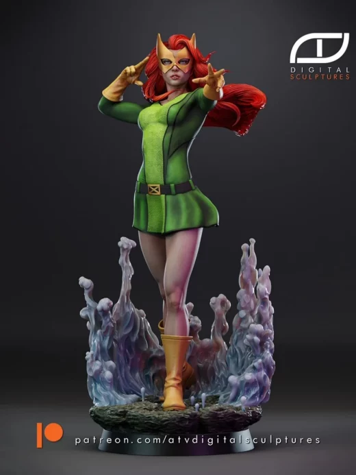 ATV Digital Sculptures Marvel Girl Jean Grey