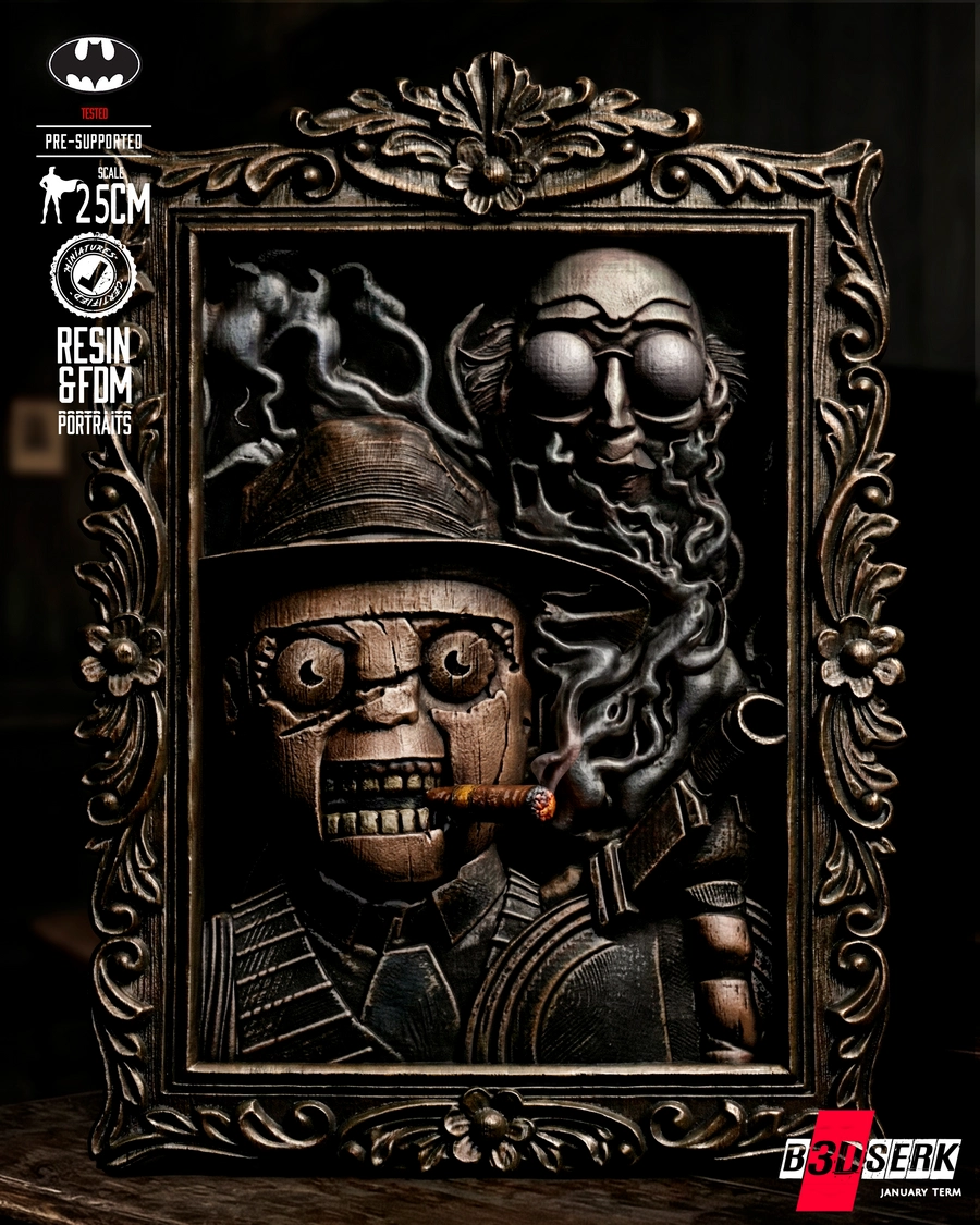 B3DSERK Scarface and Ventriloquist Bust