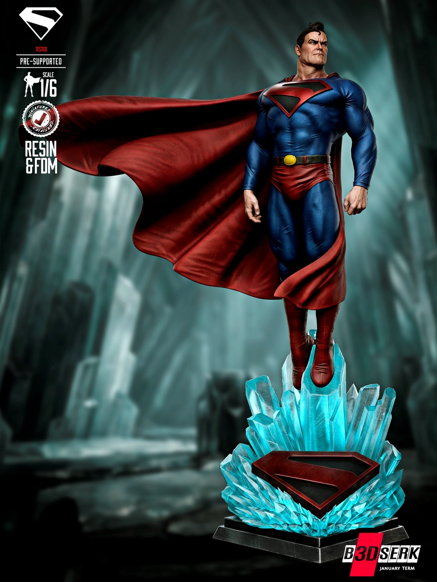 B3DSERK Superman Kingom Come Sculpture