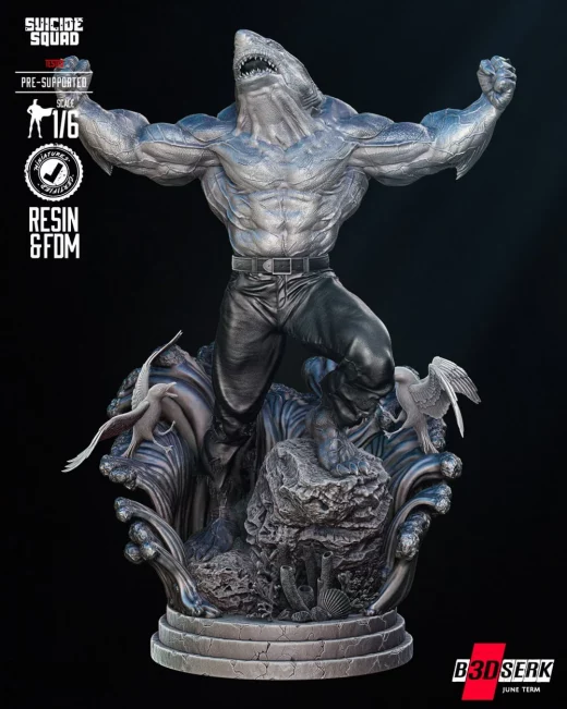 B3DSERKKing Shark Sculpture