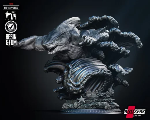 B3DSERK King Shark Portrait Bust