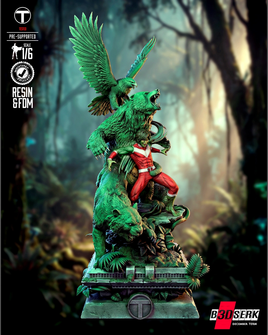 B3dserk Beast Boy Sculpture