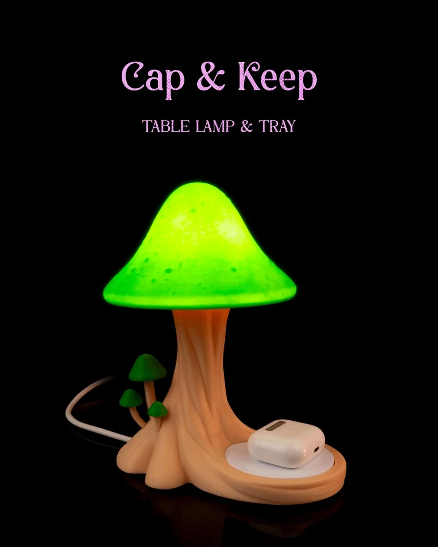 Cap_and_Keep_Table_Lamp_and_Tray_90eee4281b – STL 3D Print Model | AssetsFree.com Cap and Keep Table Lamp and Tray 90eee4281b