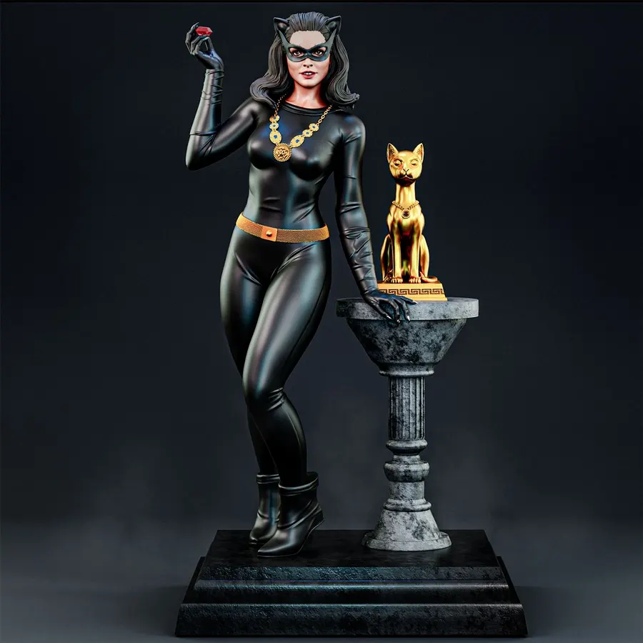 Catwoman Julie Newmar Bruno Art 3D SFW + NSFW