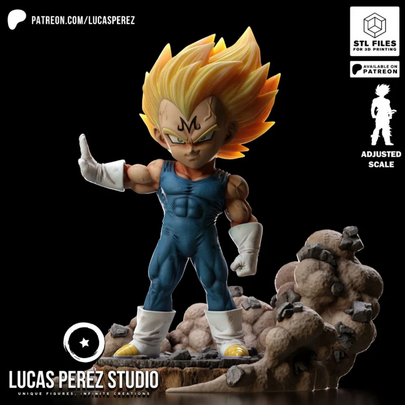 Chibi Majin Vegeta Lucas Perez