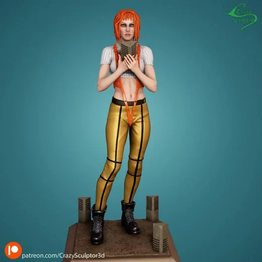 Crazy Sculptor Leeloo from The Fifth Element