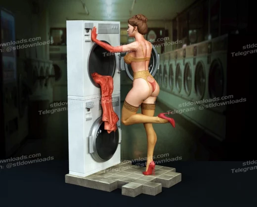 Exclusive Midnight Laundry Pin Up Diorama