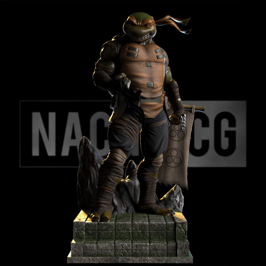 Fan Art Mikey from TMNT Last Ronin Version Statue