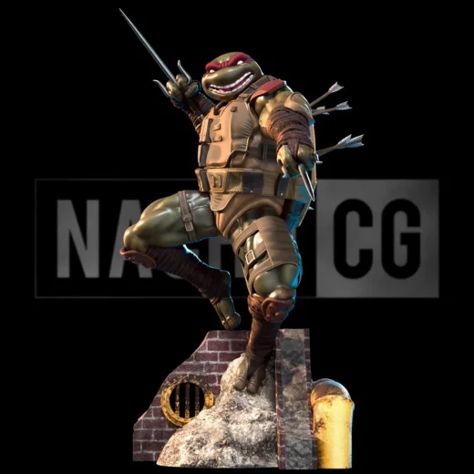 Fan Art Raphael from TMNT Last Ronin Statue