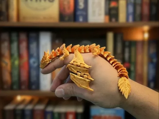 Golden Dragon+articulated+Fourt+wing 3mf