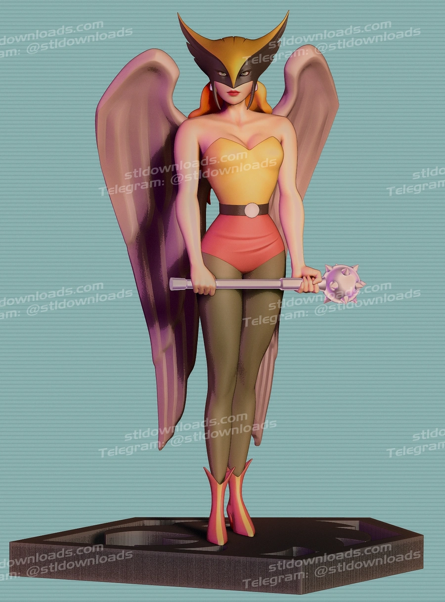 Hawk Girl Stl