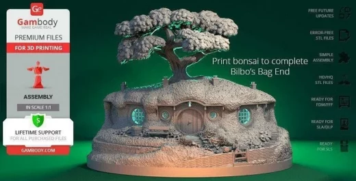 Hobbiton Bonsai bust