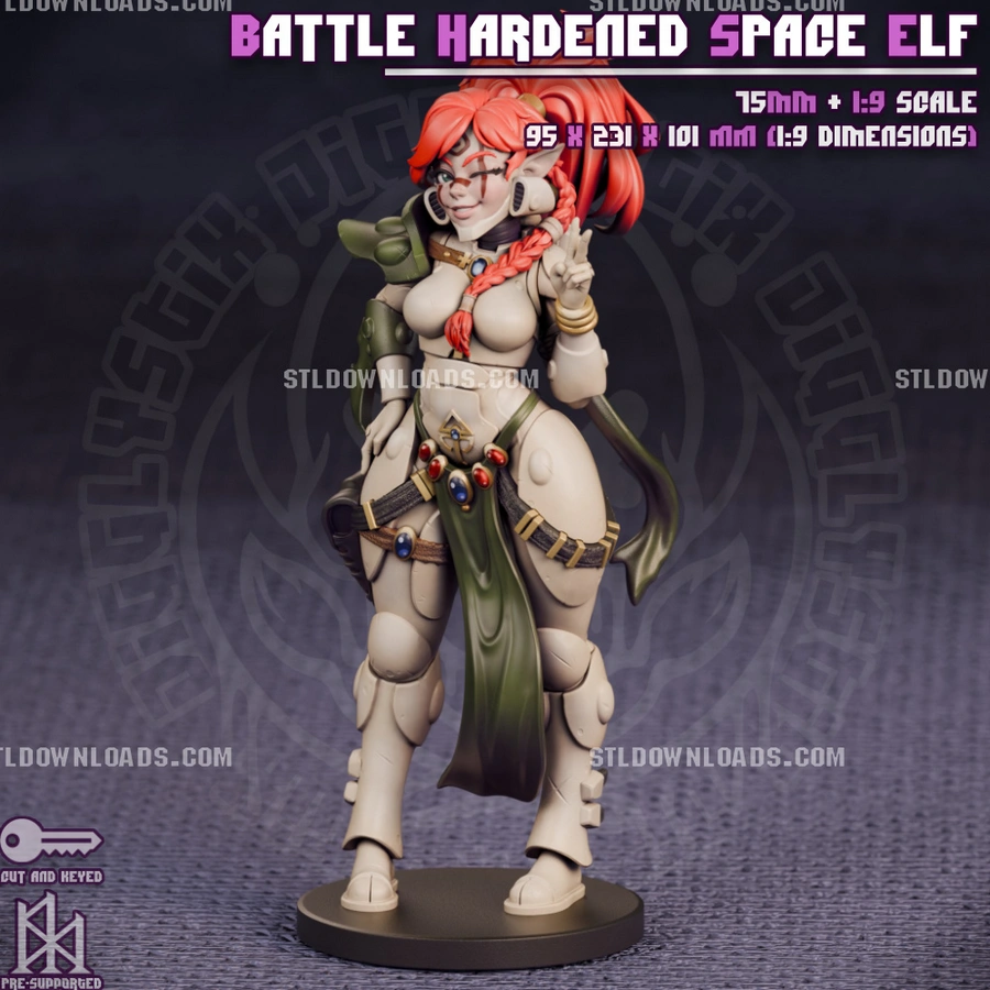 Jigglystix Battle Hardened Space Elf