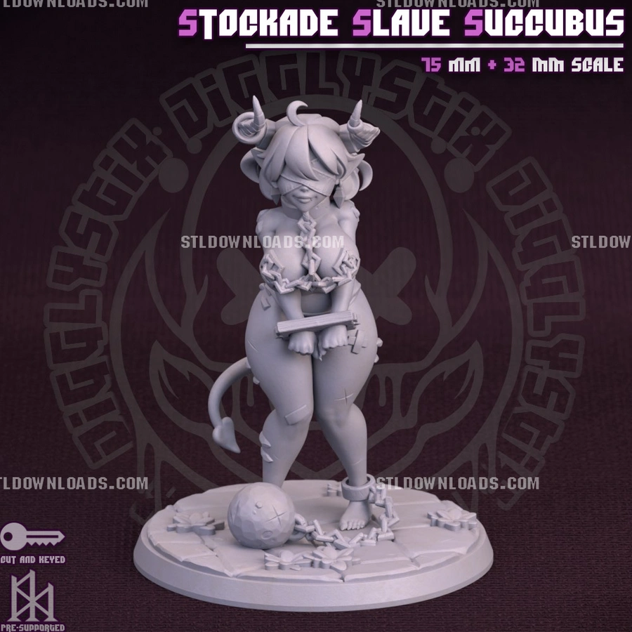 Jigglystix Stockade Slave Succubus