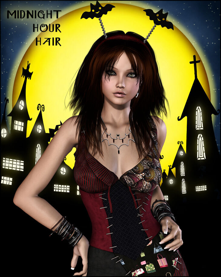 Midnight Hour Hair for V4