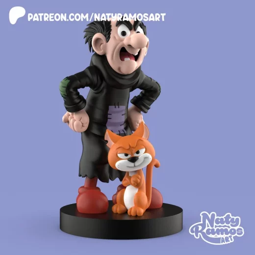 Naty Ramos ArtGargamel and Azrael