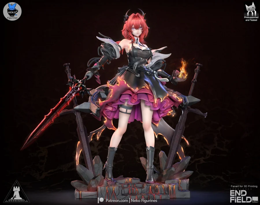Neko Figurines Laevatain (Arknights Enfield)