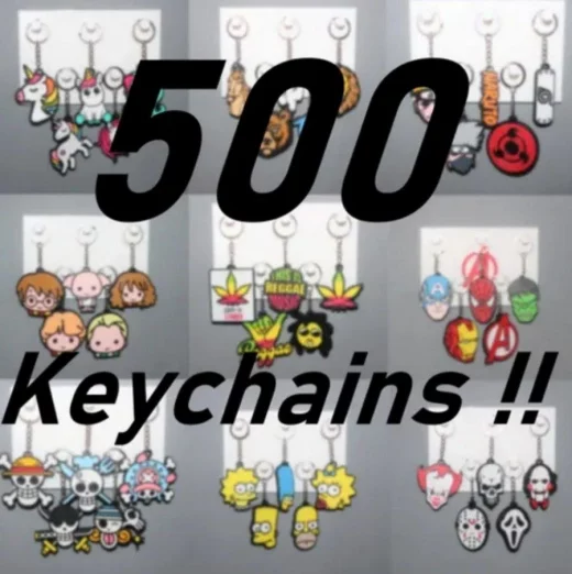 PACK 500 KEYCHAINS