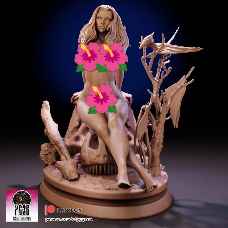 PG3D – Cavewoman – Prehistoric Pin-Up – STL 3D Print Model | AssetsFree.com PG3D Cavewoman Prehistoric Pin Up