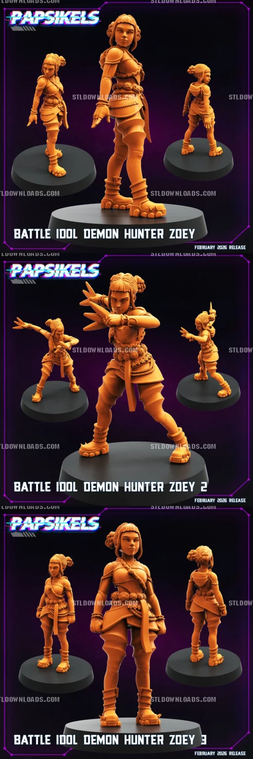 Papsikels Miniatures Battle Idol Demon Hunter Zoey