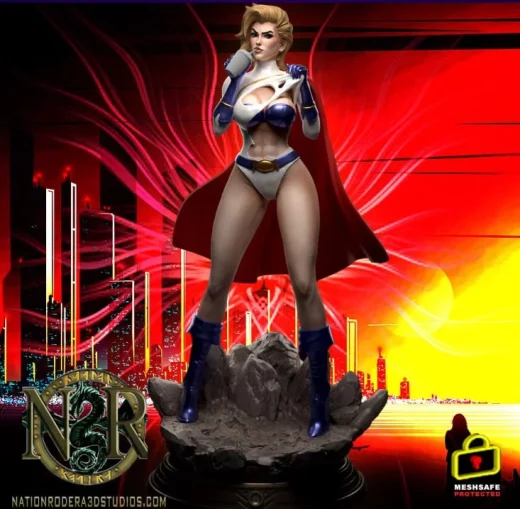 Power girl + NSFW Nation Rodera