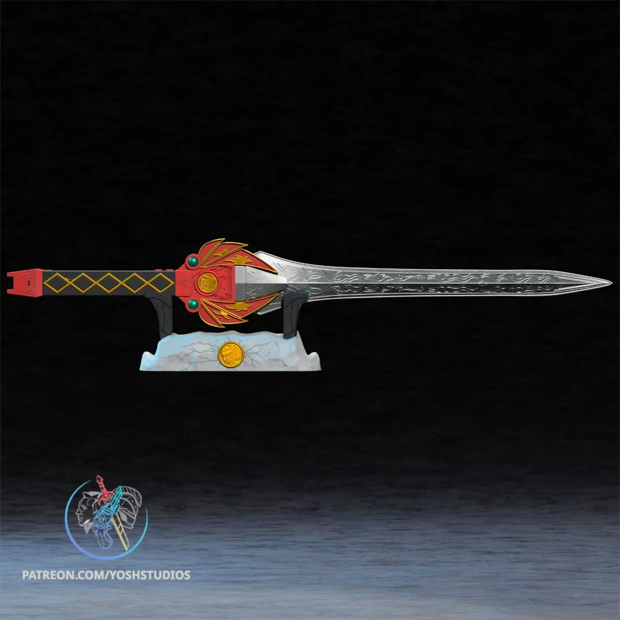 Red Ranger Sword – STL 3D Print Model | AssetsFree.com Red Ranger Sword