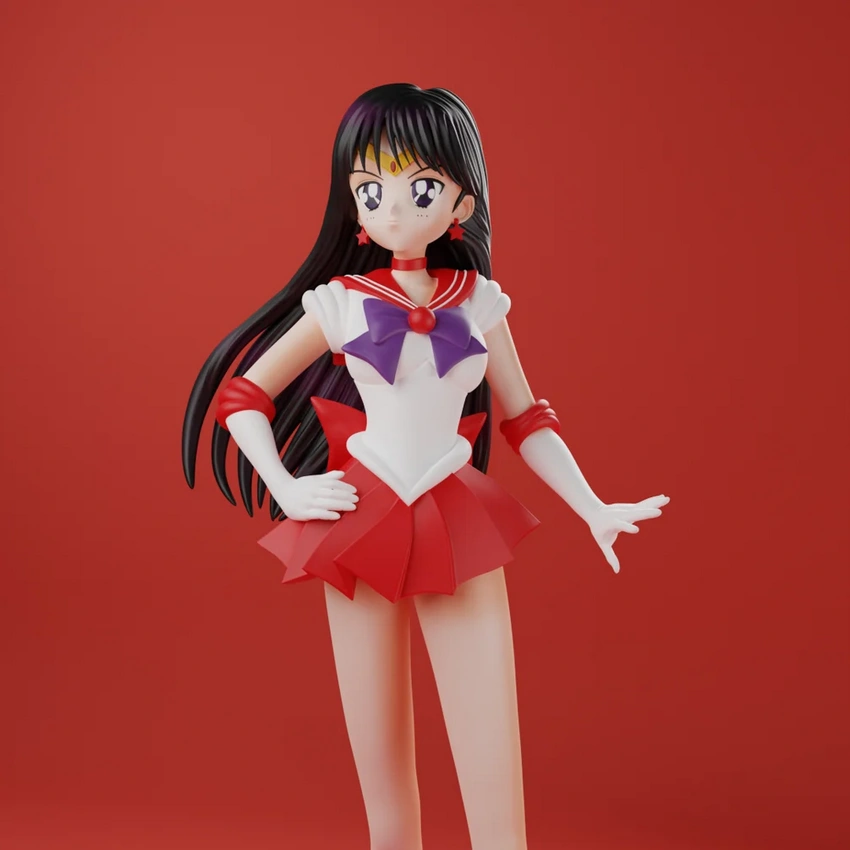 Rei Hino Sailor Mars Sculpture (Sailor Moon)