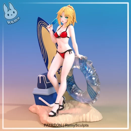 Remy Sculpts Mordred (summer) FGO