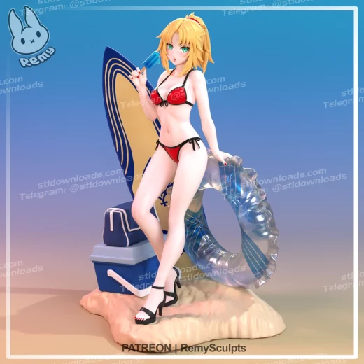 Remy Sculpts Mordred (summer) FGO