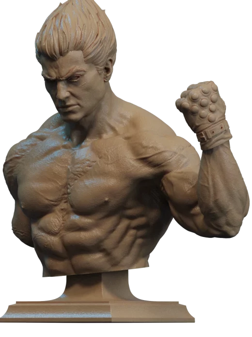 STL Kazuya Kazama Bust
