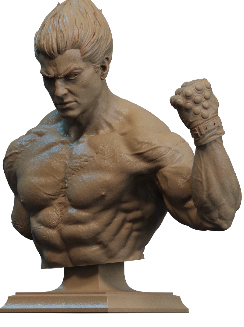 STL Kazuya Kazama Bust