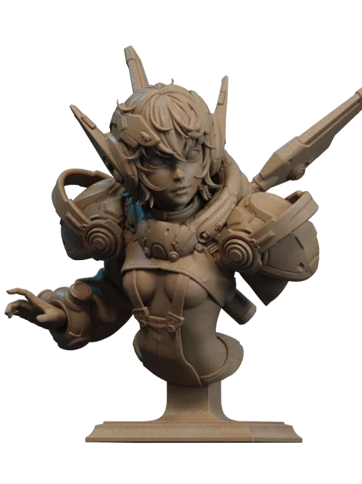 STL Nillai Mechagirl Bust