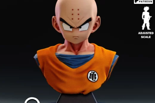 STL FANTASY Lucas Perez Krillin Bust
