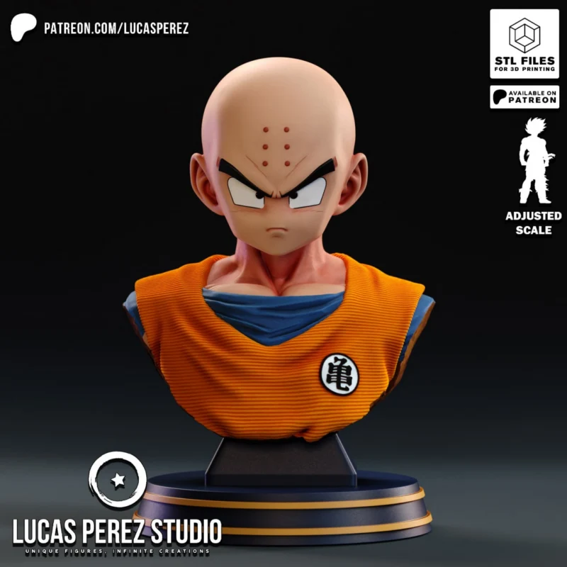 STL FANTASY Lucas Perez Krillin Bust