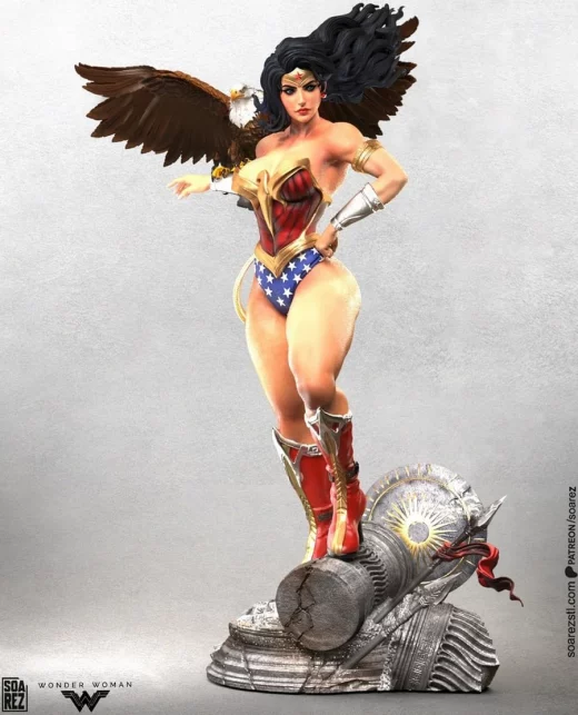 Soarez 3D Wonder Woman DC Comics