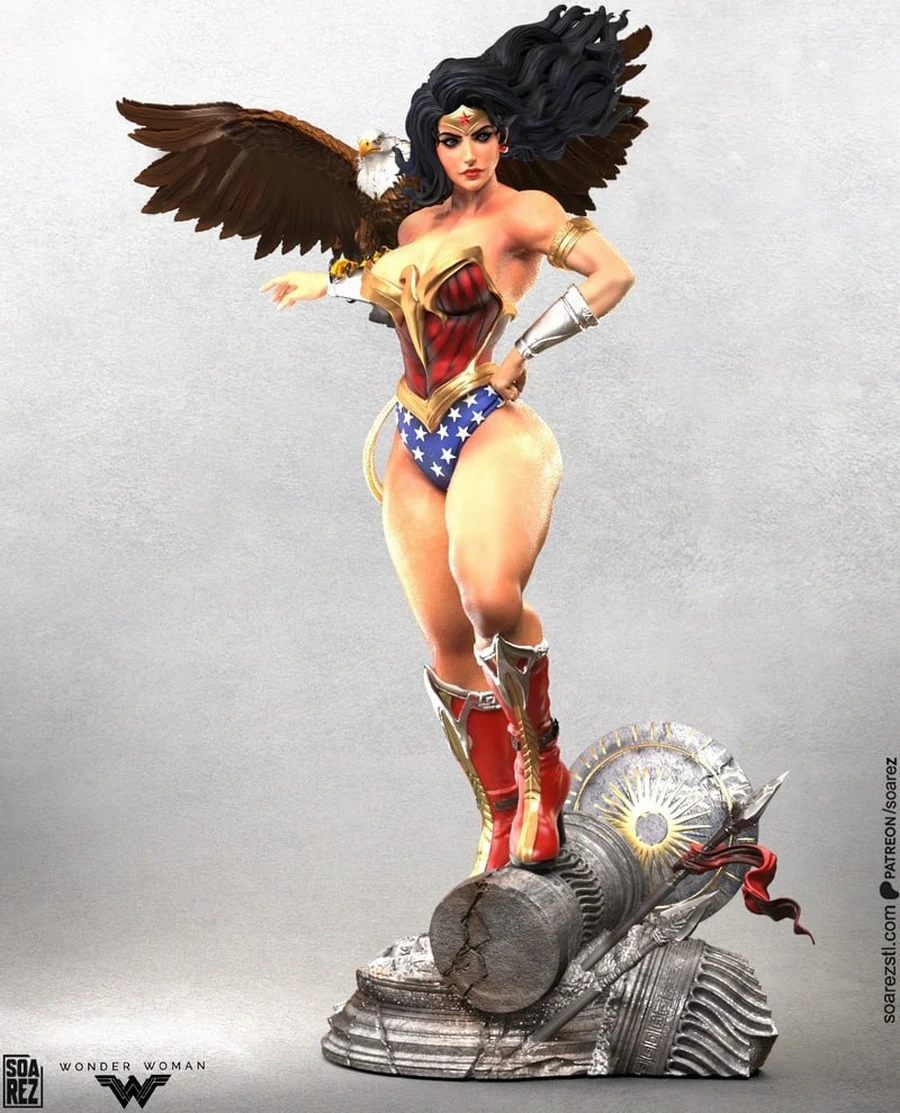 Soarez 3D Wonder Woman DC Comics
