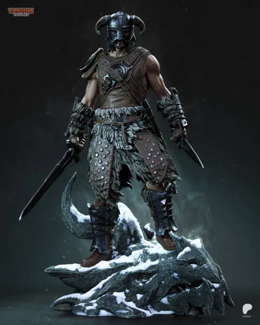 Tanuki Figures Dovahkiin Skyrim 3D Print Model 3D Print Model