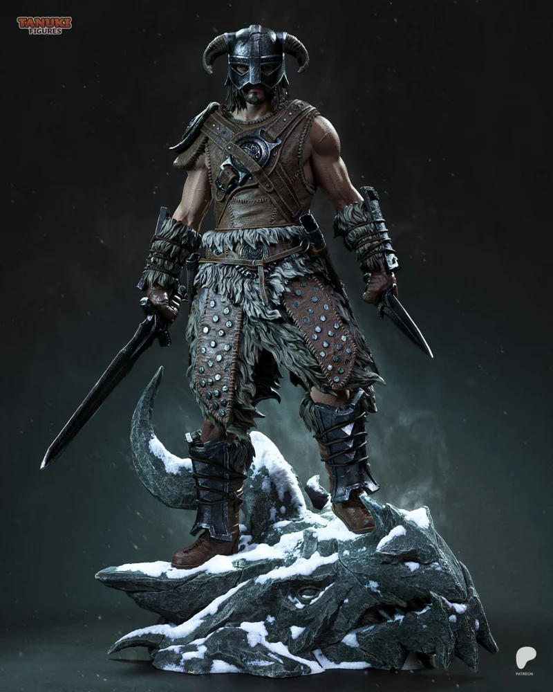 Tanuki Figures Dovahkiin Skyrim 3D Print Model 3D Print Model