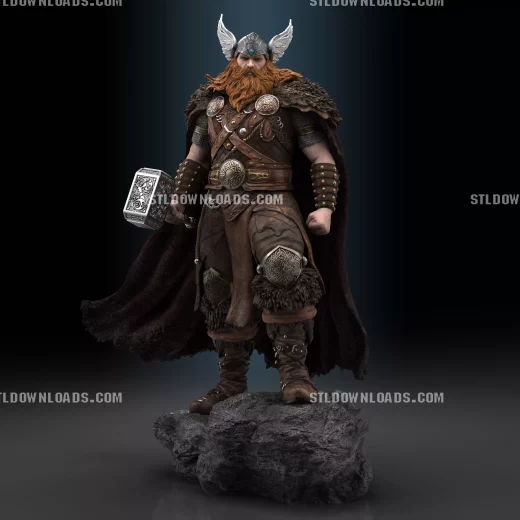 Thor The God of Thunder Digital Statue