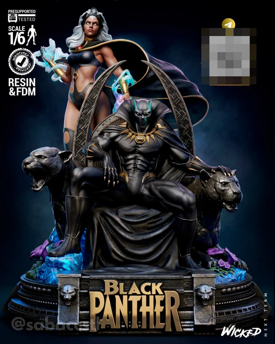 Wicked – Black Panther Diorama – STL 3D Print Model | AssetsFree.com Wicked Black Panther Diorama