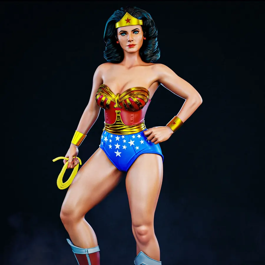 Wonder Woman Lynda Carter Bruno Art 3D SFW + NSFW