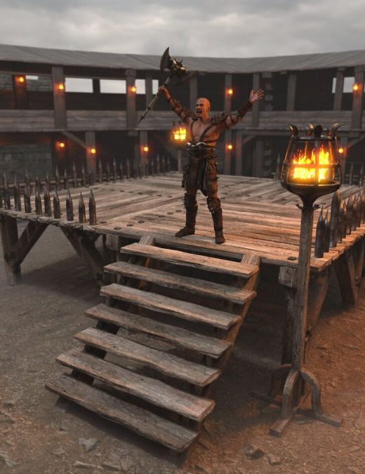 Wooden Arena Props