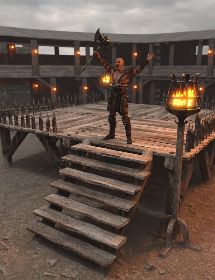 Wooden Arena Props
