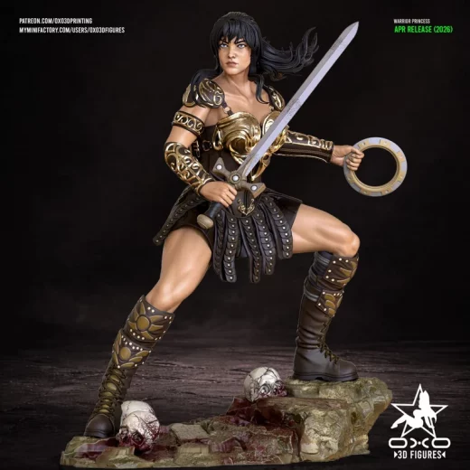 Xena Princesa Guerrera OXO3D