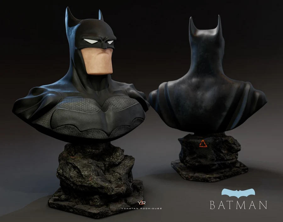 YR3Design – Batman Bust – STL 3D Print Model | AssetsFree.com YR3Design Batman Bust