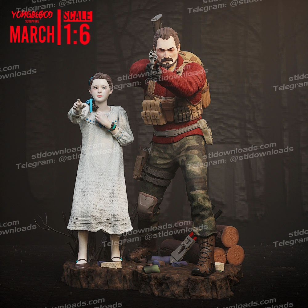 Yongblood Sculpture Natalia Korda & Barry Burton